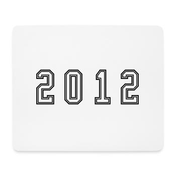Numéro de l’année 2012 - Tapis de souris (format paysage) - blanc - Devant