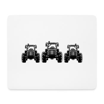 Traktor Bauer Farmer Symbol - Mousepad (Querformat) - Weiß - Vorne