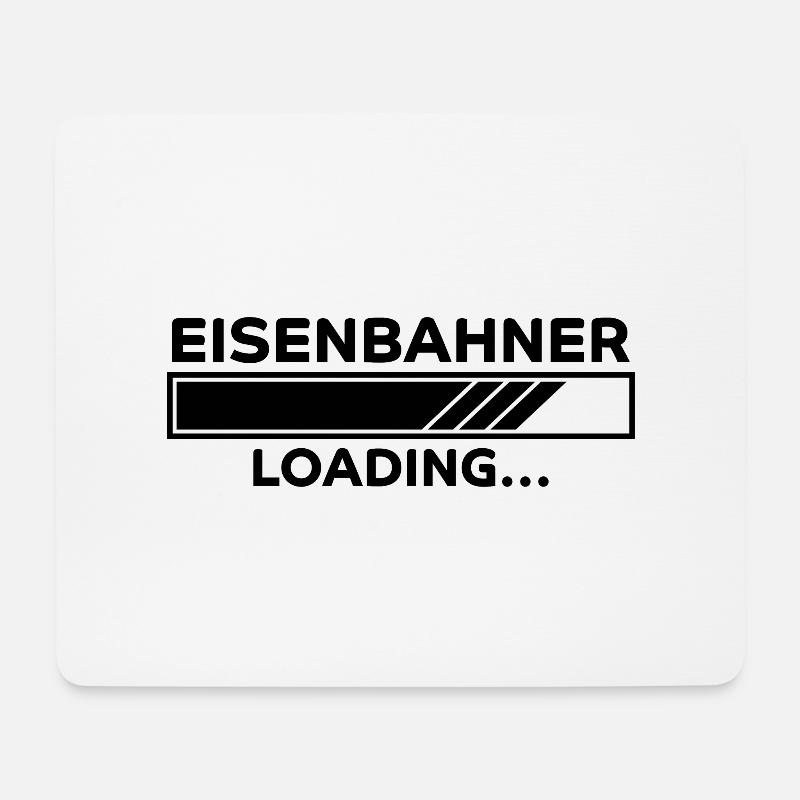 Eisenbahner Spruch Lokführer Eisenbahner Geschenk - Mousepad (Querformat) - Weiß
