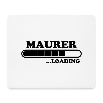Maurer Spruch Baustelle Lustiges Maurer Geschenk - Mousepad (Querformat) - Weiß - Vorne