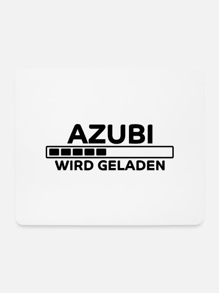 Azubi Spruch Lehrling Job Lustiges Azubi Geschenk - Mousepad (Querformat) - Weiß