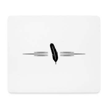 Feder Linie - Mousepad (Querformat) - Weiß - Vorne