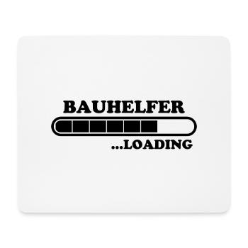 Bauhelfer Spruch Beruf Lustiges Bauhelfer Geschenk - Mousepad (Querformat) - Weiß - Vorne