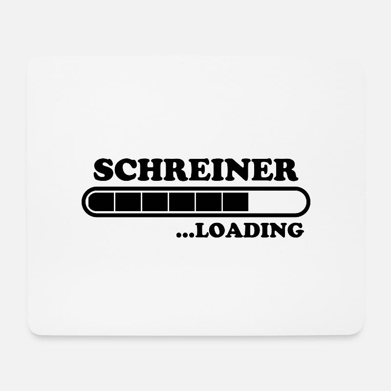 Schreiner Spruch Beruf Lustiges Schreiner Geschenk - Mousepad (Querformat) - Weiß