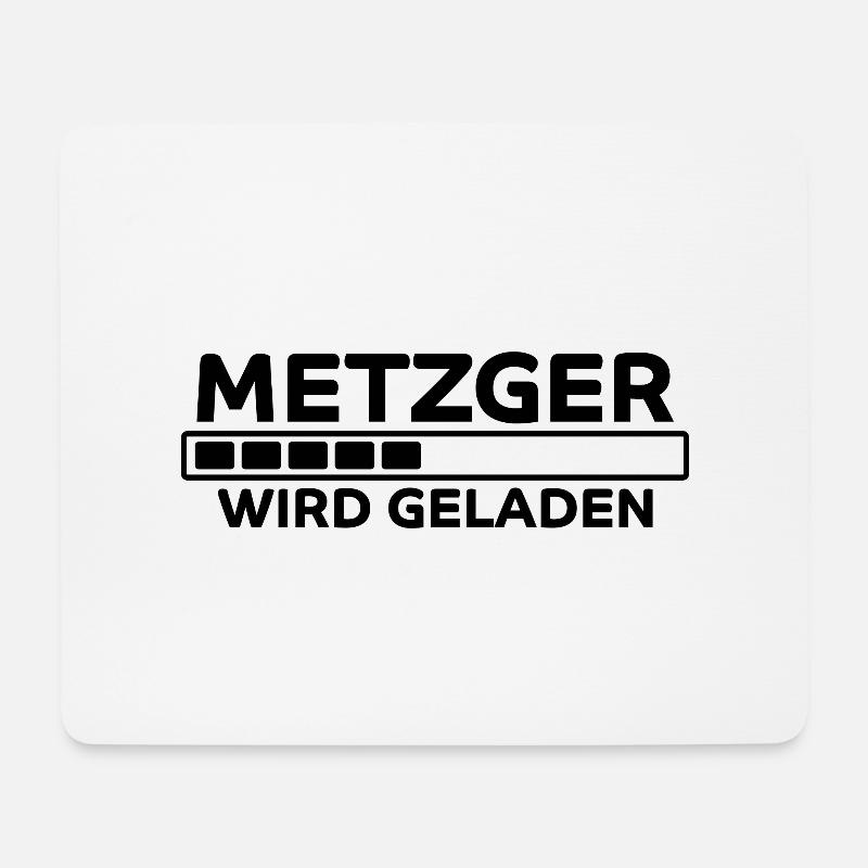Metzger Spruch Fleischer Lustiges Metzger Geschenk - Mousepad (Querformat) - Weiß