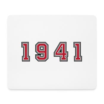 1941 year number - Mouse Pad (horizontal) - white - Front