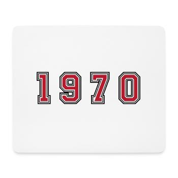 Numéro de l’année 1970 - Tapis de souris (format paysage) - blanc - Devant