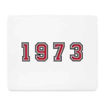 1973 Jahr Zahl - Mousepad (Querformat) - Weiß - Vorne
