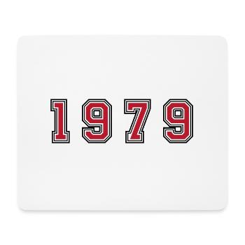 1979 Jahr Zahl - Mousepad (Querformat) - Weiß - Vorne