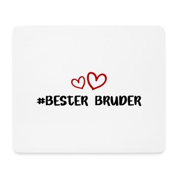 Bester Bruder Herz Liebe - Mousepad (Querformat) - Weiß - Vorne