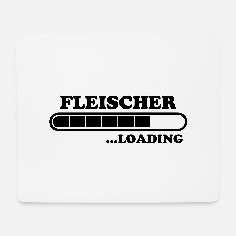 Fleischer Spruch Metzger Lustig Fleischer Geschenk - Mousepad (Querformat) - Weiß