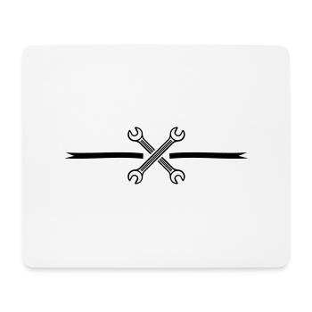 icône de clé - Tapis de souris (format paysage) - blanc - Devant