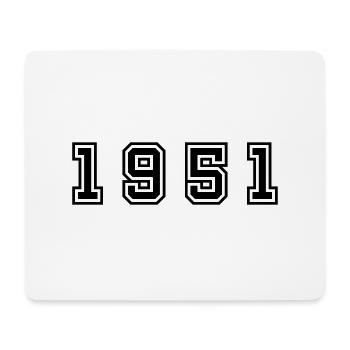 1951 year number - Mouse Pad (horizontal) - white - Front
