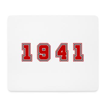 1941 Year Number - Mouse Pad (horizontal) - white - Front