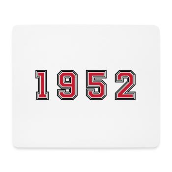 1952 Jahr Zahl - Mousepad (Querformat) - Weiß - Vorne