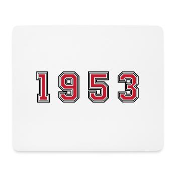 1953 Jahr Zahl - Mousepad (Querformat) - Weiß - Vorne