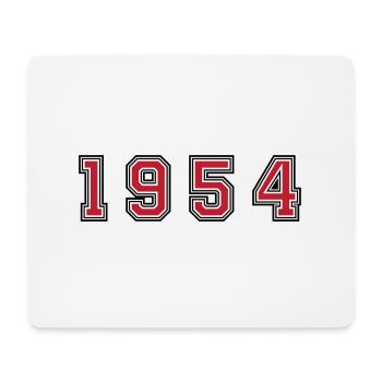 Numéro de l’année 1954 - Tapis de souris (format paysage) - blanc - Devant