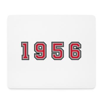 1956 year number - Mouse Pad (horizontal) - white - Front