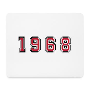 1968 Jahr Zahl - Mousepad (Querformat) - Weiß - Vorne
