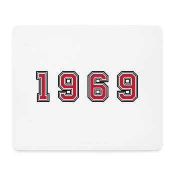 1969 Jahr Zahl - Mousepad (Querformat) - Weiß - Vorne