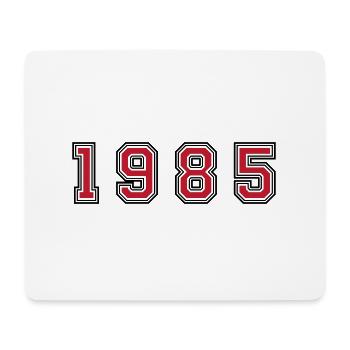 1985 Jahr Zahl - Mousepad (Querformat) - Weiß - Vorne