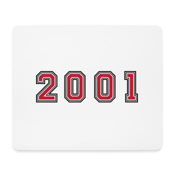 Numéro de l’année 2001 - Tapis de souris (format paysage) - blanc - Devant