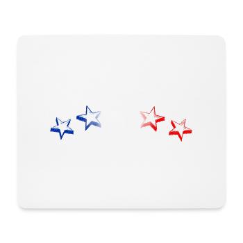 Sterne Frankreich - Mousepad (Querformat) - Weiß - Vorne