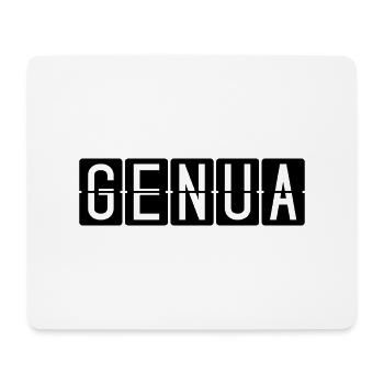Genua Flughafentafel - Mousepad (Querformat) - Weiß - Vorne