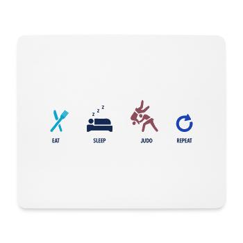 Japanischer Kampfsport Judo - Mousepad (Querformat) - Weiß - Vorne