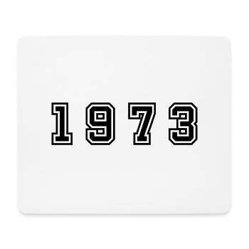 1973 Jahr Zahl - Mousepad (Querformat) - Weiß - Vorne