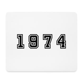 1974 Year Number - Mouse Pad (horizontal) - white - Front