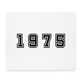 1975 Jahr Zahl - Mousepad (Querformat) - Weiß - Vorne