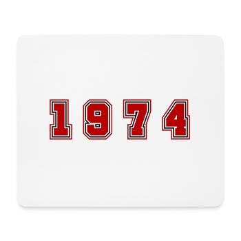 1974 Year Number - Mouse Pad (horizontal) - white - Front