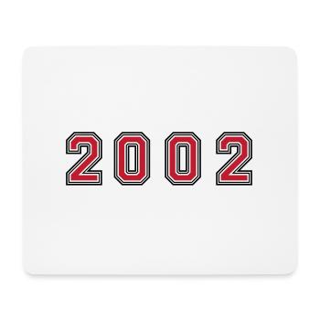 2002 Year Number - Mouse Pad (horizontal) - white - Front