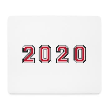 Numéro de l’année 2020 - Tapis de souris (format paysage) - blanc - Devant