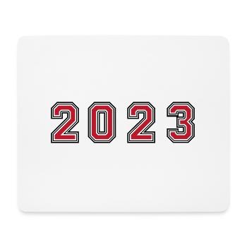 2023 Jahr Zahl - Mousepad (Querformat) - Weiß - Vorne