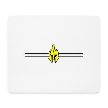 Spartan Helmet Logo - Mouse Pad (horizontal) - white - Front