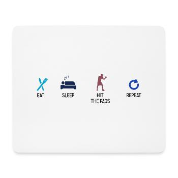 Boxsport Boxing - Mousepad (Querformat) - Weiß - Vorne