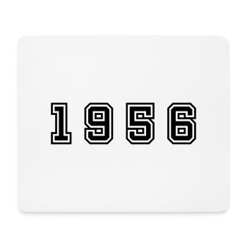 1956 year number - Mouse Pad (horizontal) - white - Front