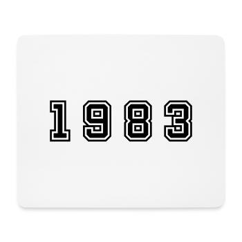 1983 Year Number - Mouse Pad (horizontal) - white - Front