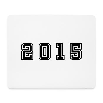 2015 Year Number - Mouse Pad (horizontal) - white - Front