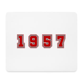 1957 Year Number - Mouse Pad (horizontal) - white - Front