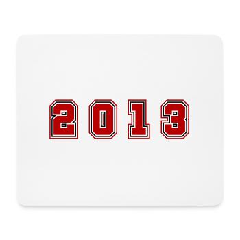 2013 Year Number - Mouse Pad (horizontal) - white - Front