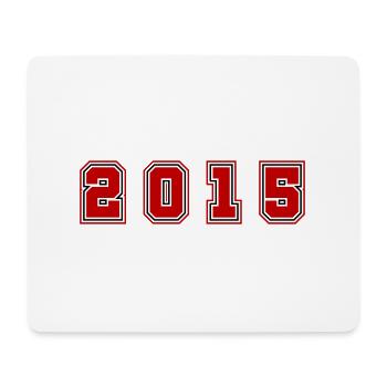 2015 Year Number - Mouse Pad (horizontal) - white - Front