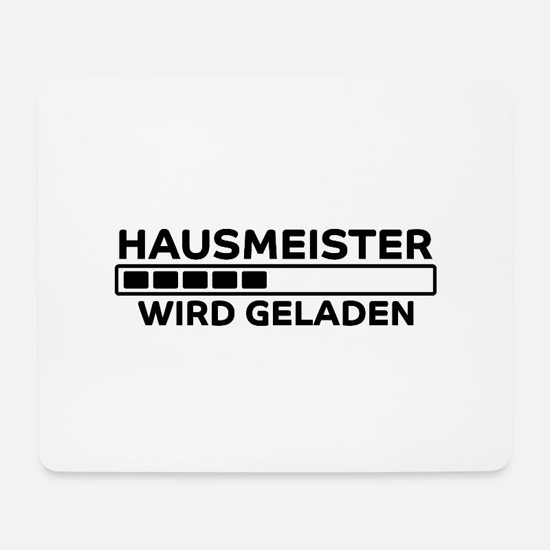Hausmeister Spruch Lustiges Hausmeister Geschenk - Mousepad (Querformat) - Weiß