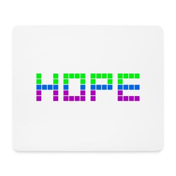 HOPE (Grün, Blau, Lila) - Mousepad (Querformat) - Weiß - Vorne