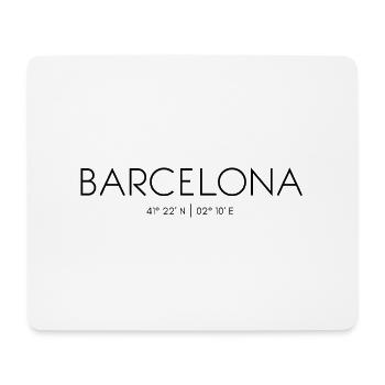 Barcelona, Catalonia, Spain, Mediterranean Sea - Mouse Pad (horizontal) - white - Front