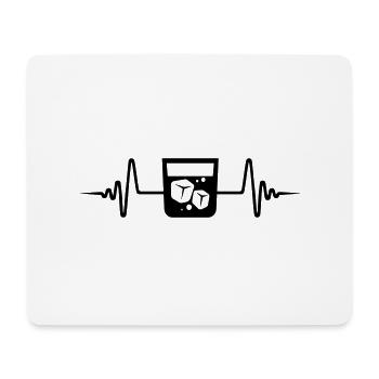 Whisky Puls - Mousepad (Querformat) - Weiß - Vorne