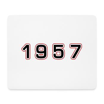 1957 Year Number - Mouse Pad (horizontal) - white - Front