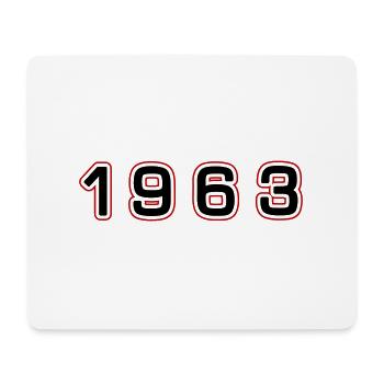 1963 Jahr Zahl - Mousepad (Querformat) - Weiß - Vorne